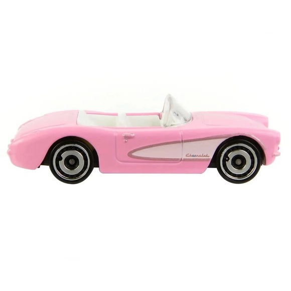 Barbie The Movie 2023 Hot Wheels Collectible Car Pink 1956 Corvette Convertible - Picture 3 of 9